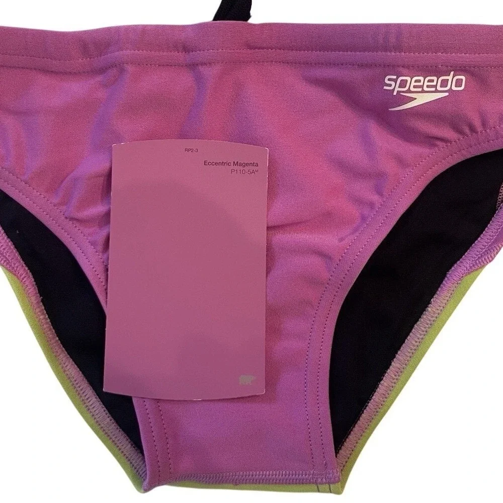 Speedo Eco Endurance Solid Brief Swimsuit Lost Lavender Men's Size 28
